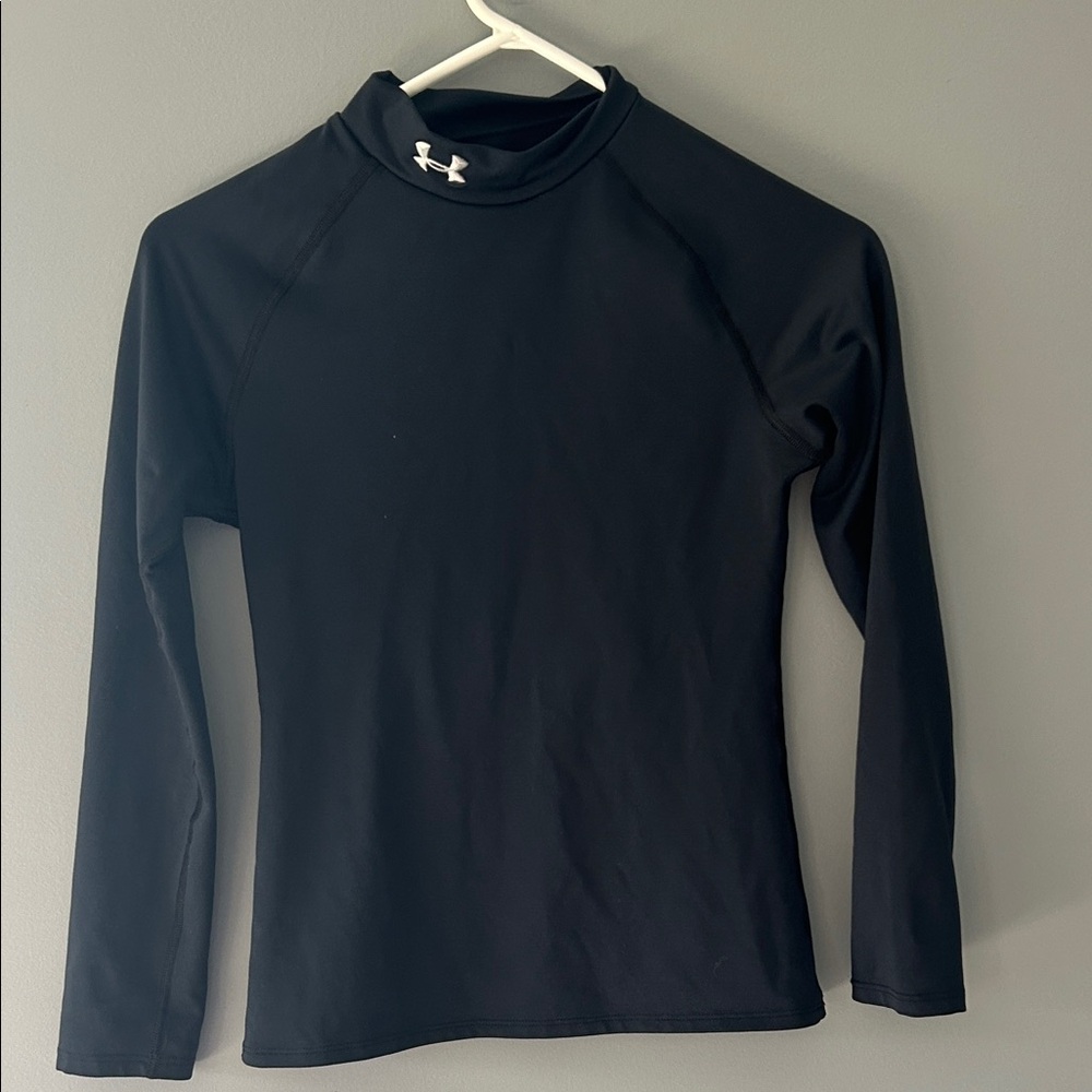 Under Armour Black Funnel Neck Performance Top